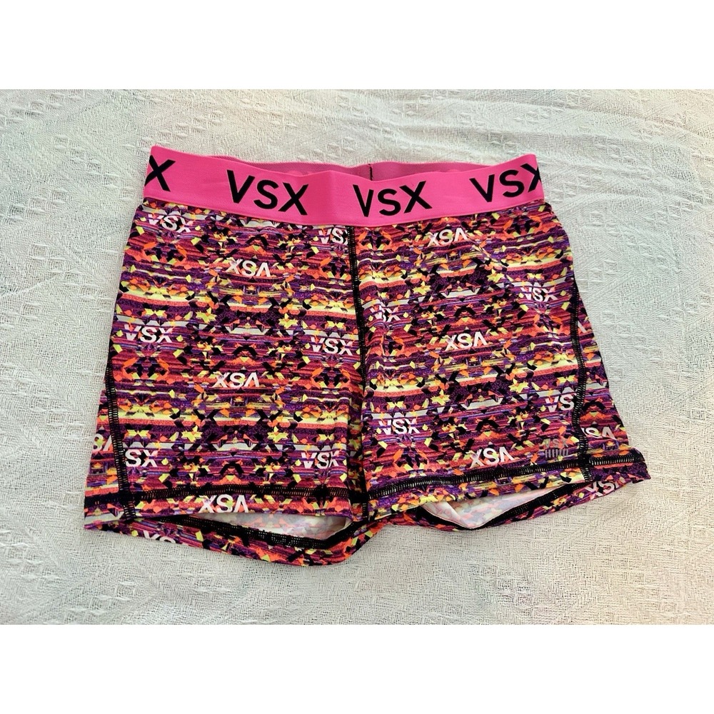 Victoria Secret VSX The Player Hot Shorts Sport Biker Pink Size Medium